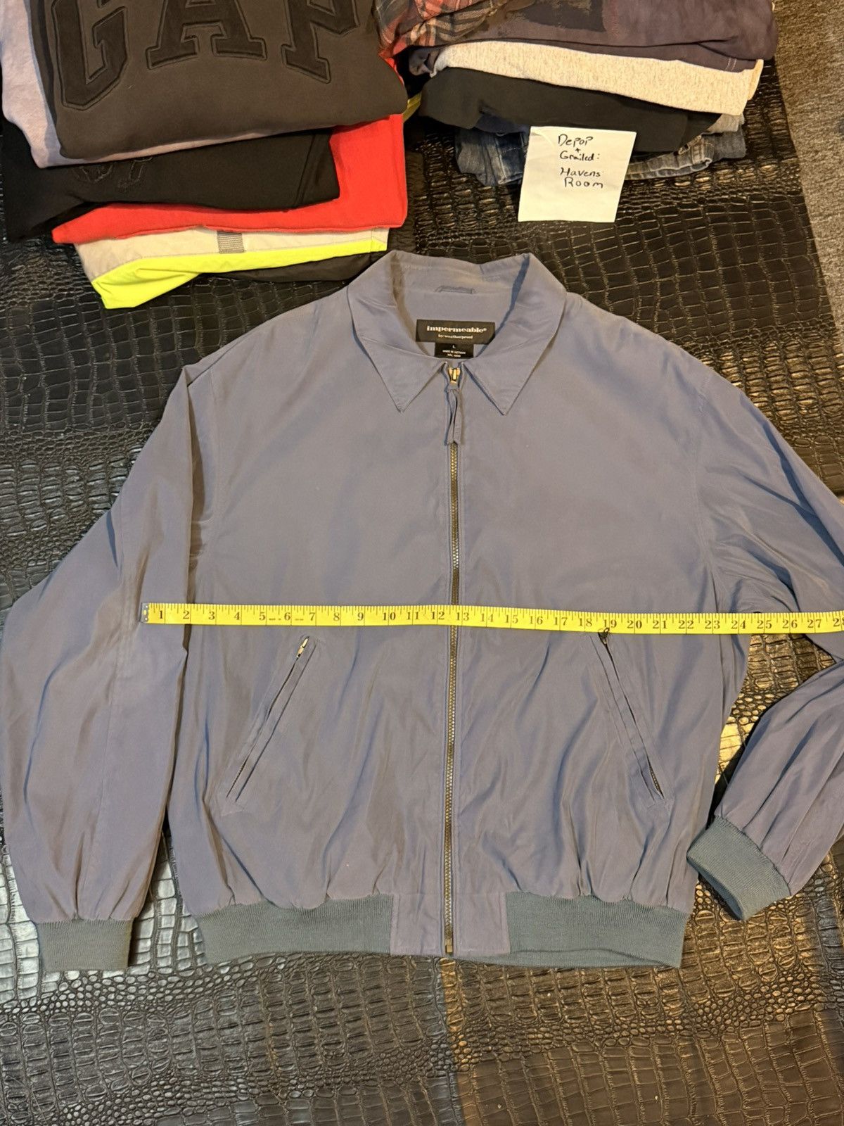Other Impermeable Gray / Light Blue Bomber Jacket Size US L / EU 52-54 / 3 - 5 Thumbnail