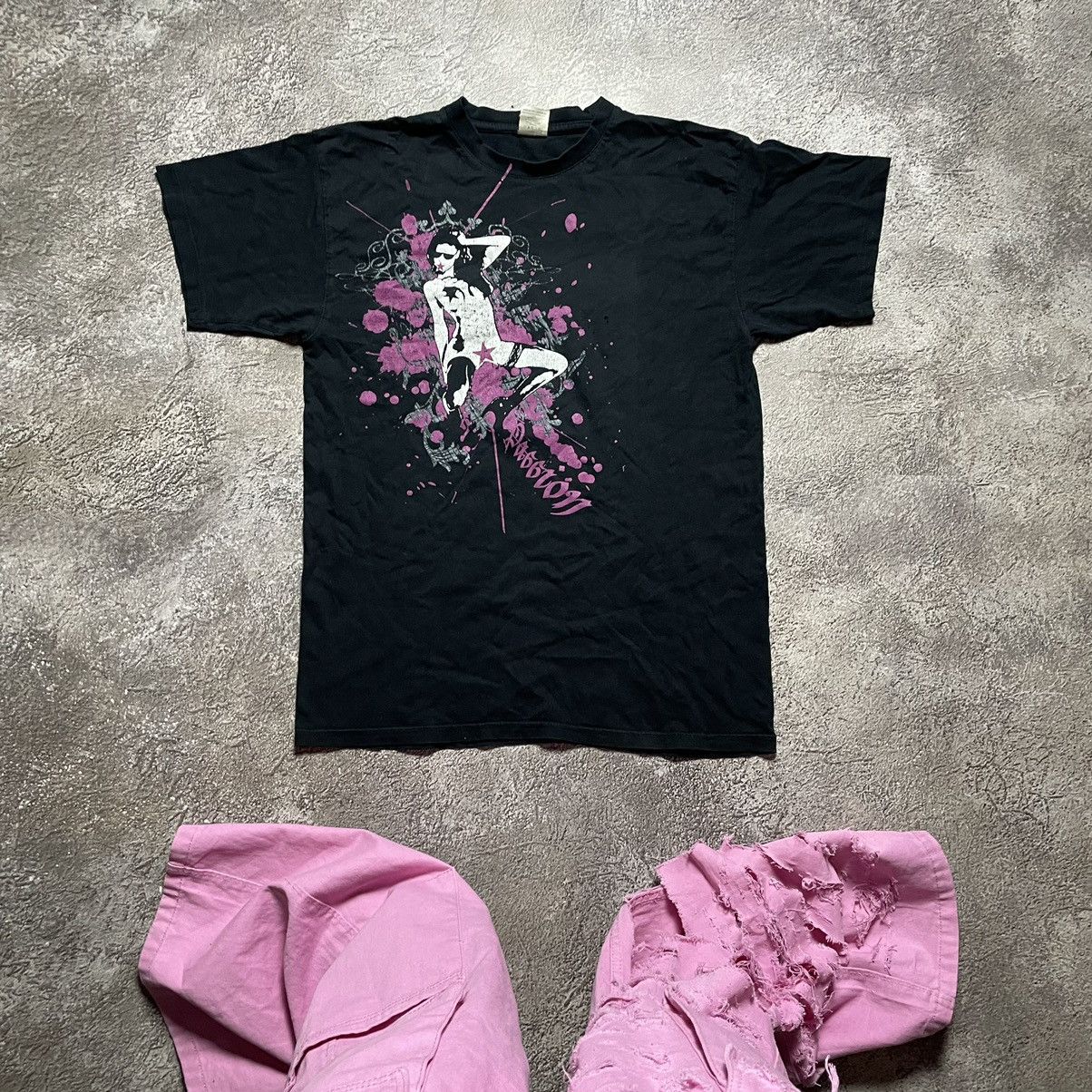 Vintage Vintage 90s Graphic Tee Sun Faded Goth Aesthetic Black M Size US M / EU 48-50 / 2 - 1 Thumbnail