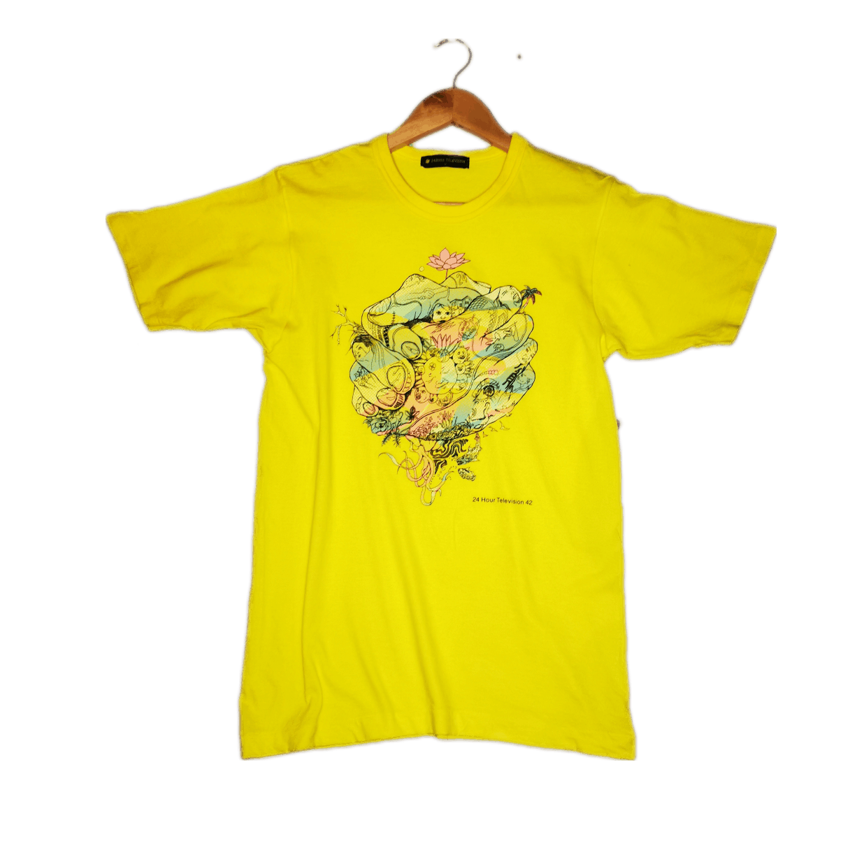 Takashi Murakami 90s Rare Art Yellow Colour 24 Hour Television Tee Size US M / EU 48-50 / 2 - 2 Thumbnail