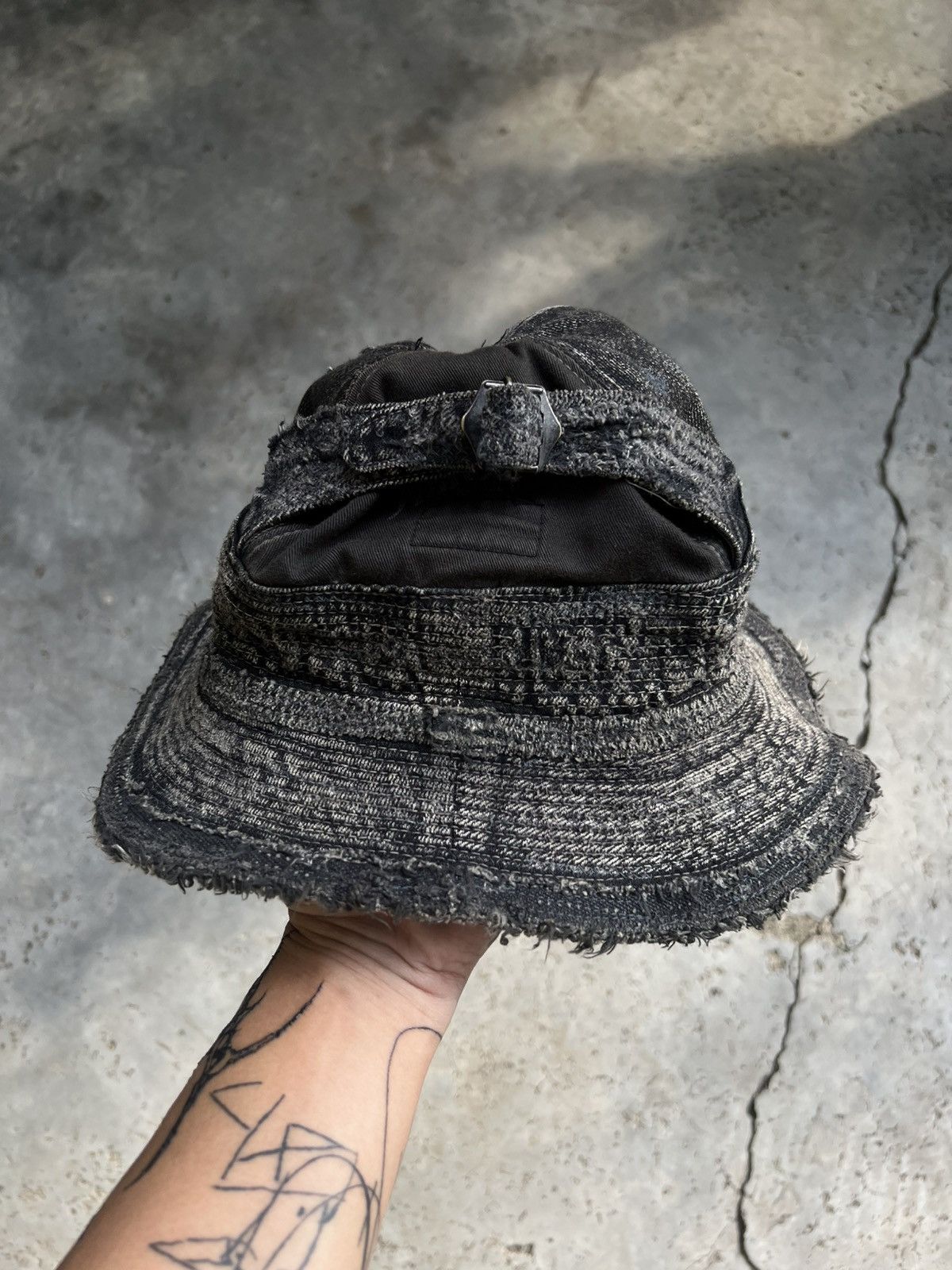 Kapital Thrashed Faded Kapital Bucket Hat Distressed ERD Size ONE SIZE - 2 Thumbnail