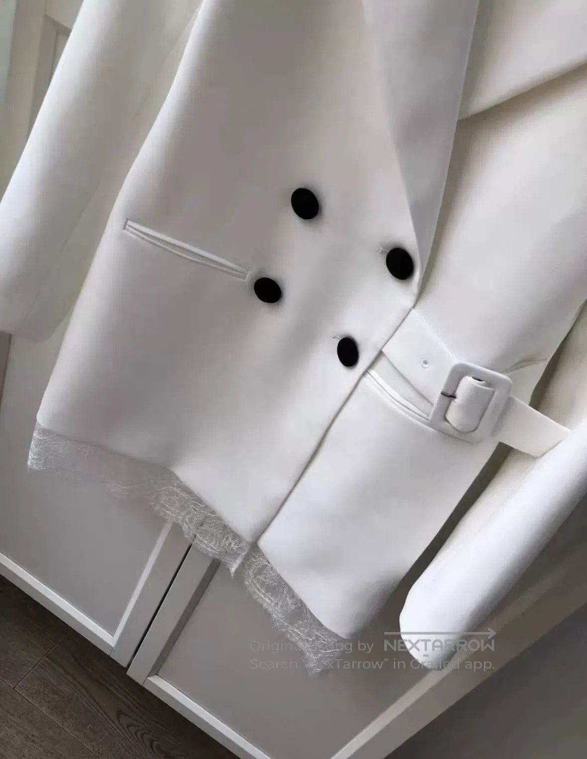Self-Portrait White Lace Blazer Dress by Self-Portrait. Size M / US 6-8 / IT 42-44 - 5 Thumbnail