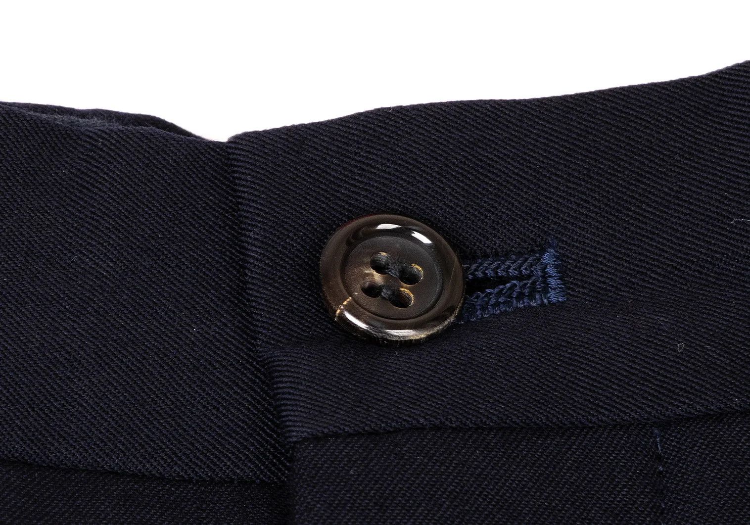 Comme des Garcons Homme Plus Wool Tuck Wide Pants in Navy, Size S Size US 30 / EU 46 - 4 Thumbnail