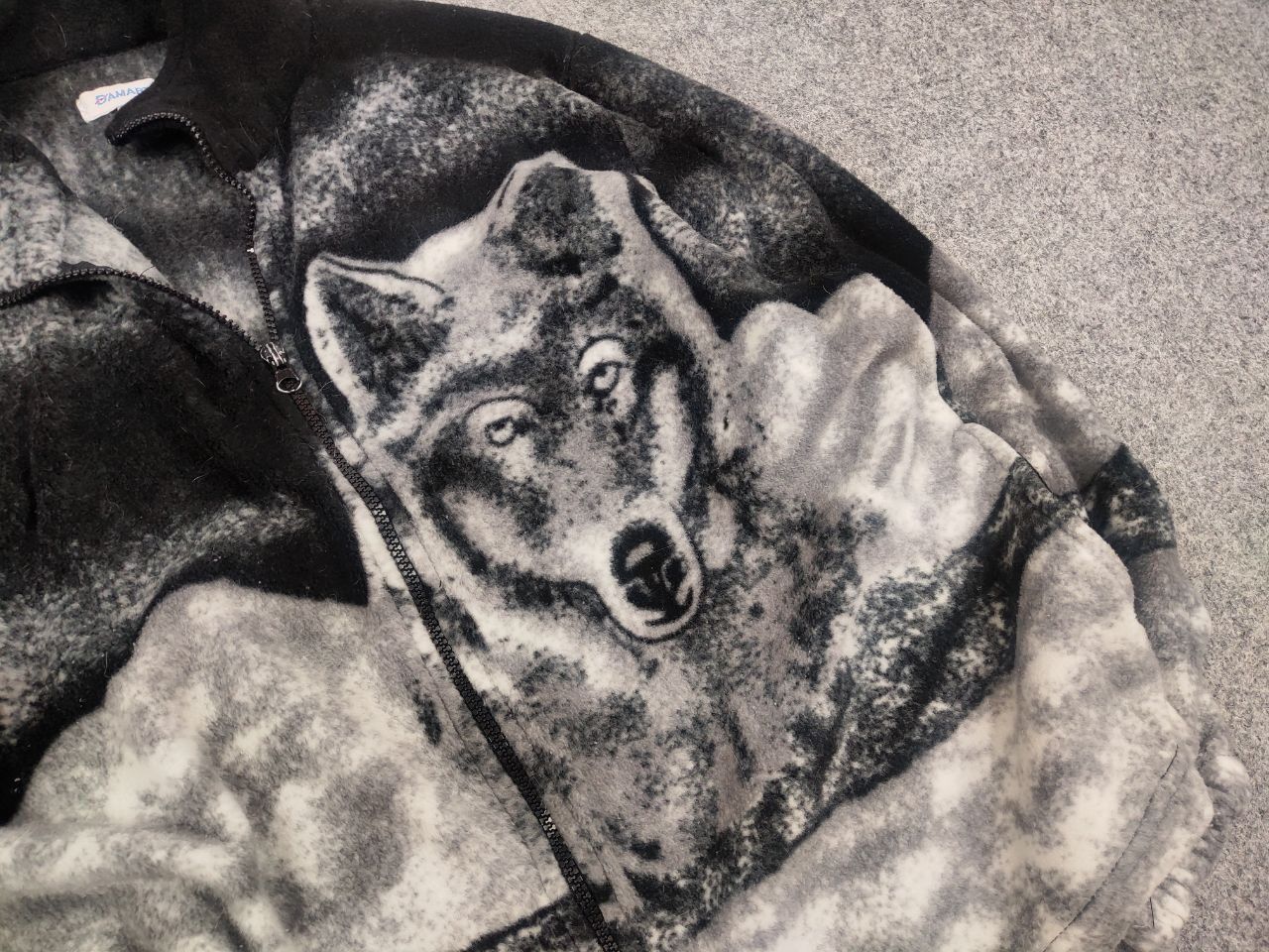 Hysteric Glamour Vintage Supreme Style Woolf Art Fleece Zip Light Jacket Y2K Size US M / EU 48-50 / 2 - 8 Thumbnail
