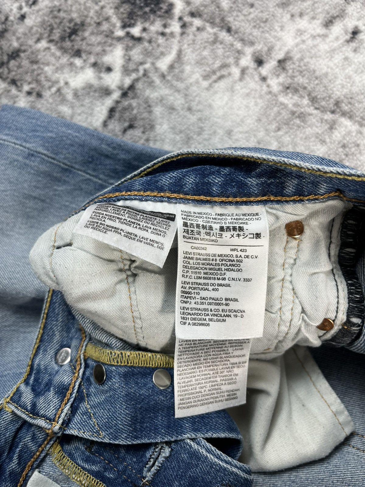 Levi's Levis 501 Vintage Blue Denim Jeans W34 L30 Made Mexico Size US 34 / EU 50 - 8 Thumbnail