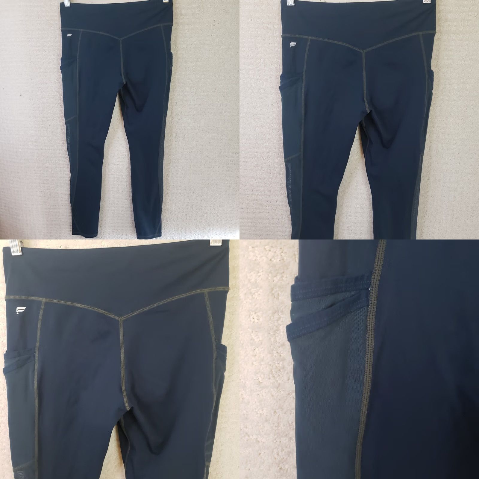 Fabletics Fabletics Leggings Womens Navy Blue Motion 365 Medium 28" Ankle Pull On Size M Size 32" / US 10 / IT 46 - 8 Thumbnail