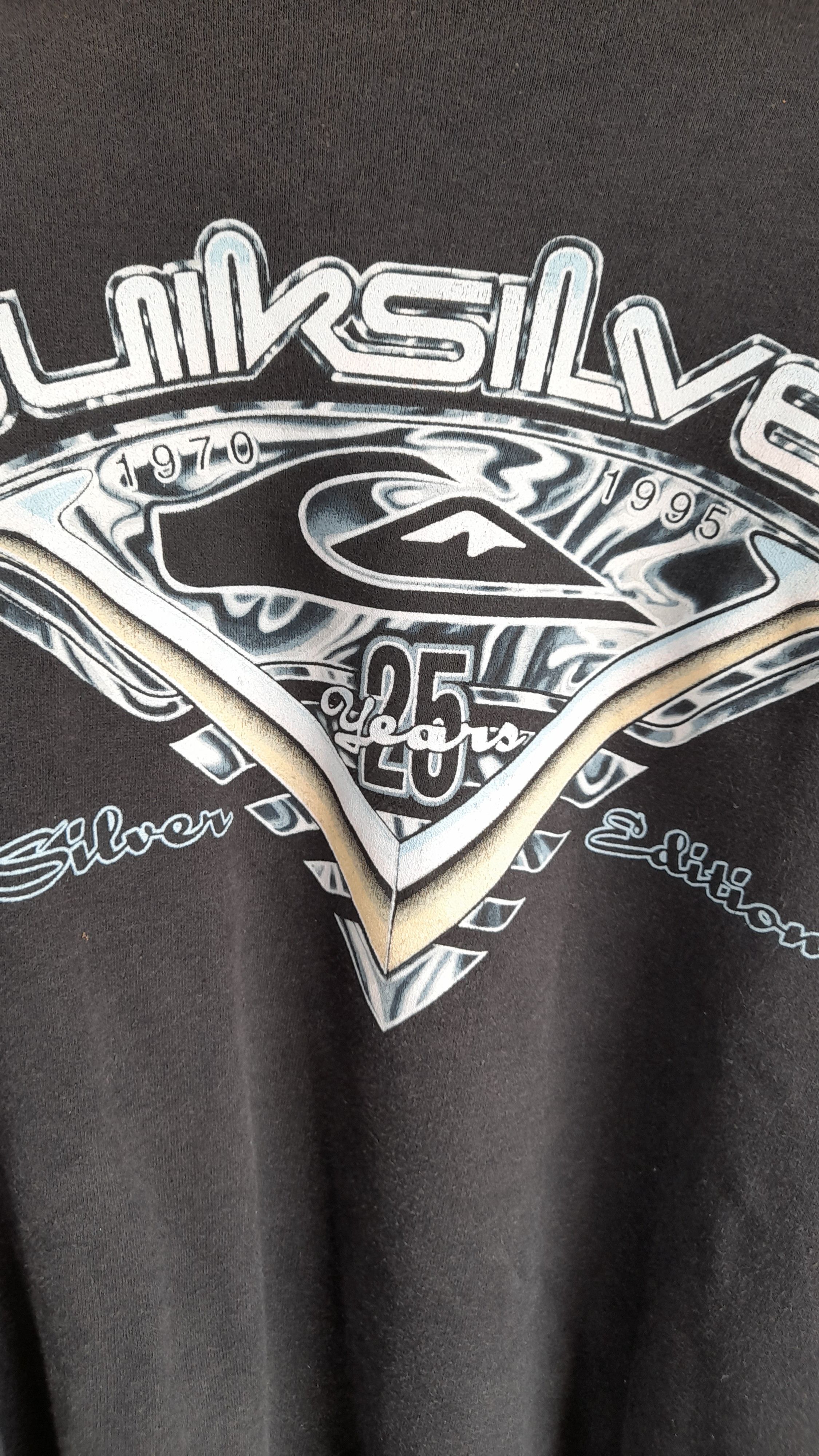 Quiksilver × Vintage Vintage Sweatshirt Quiksilver 25th Anniversary Edition Size US XL / EU 56 / 4 - 4 Thumbnail