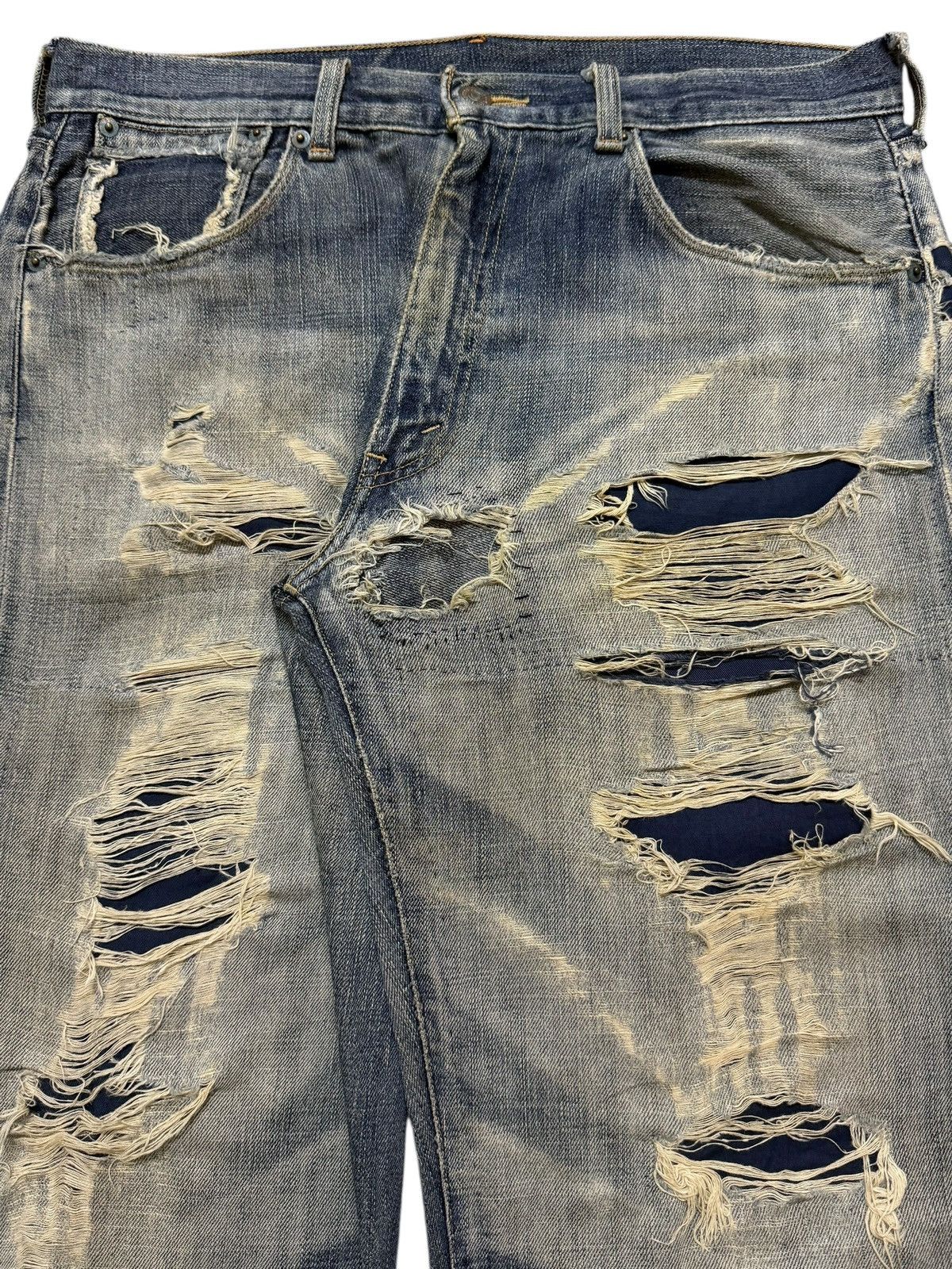 Levi's Vintage 90s Levis 553 Faded Wash Distressed Destroyed Baggy Size US 33 - 4 Thumbnail