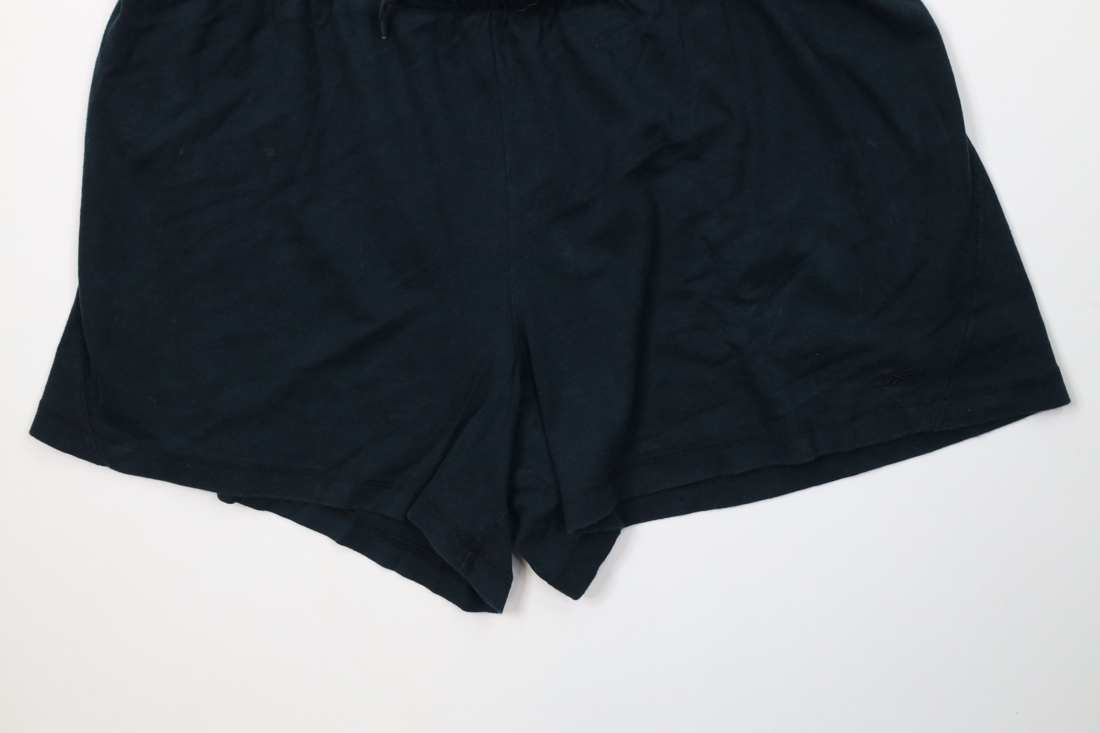 Reebok Vintage 90s Reebok Faded Classic Logo Hot Booty Shorts Black Size 36" / US 14 / IT 50 - 4 Thumbnail