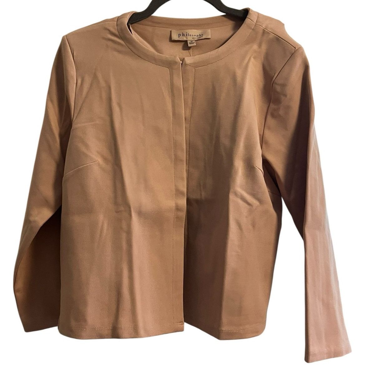 Philosophy di Lorenzo Serafini Philosophy Open Front Blush Pink Blazer 3/4 Sleeve Size M Size M / US 6-8 / IT 42-44 - 1 Thumbnail