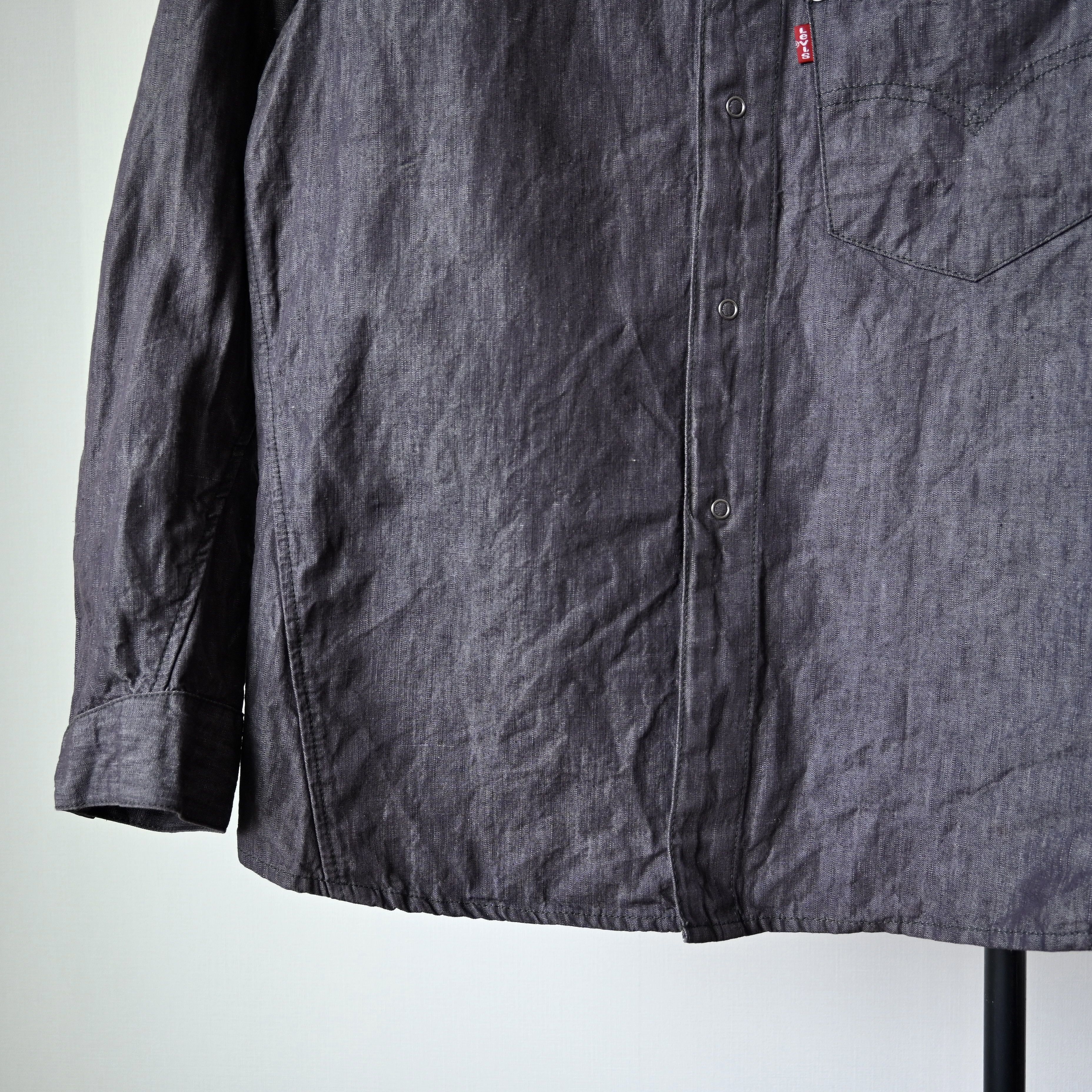Levi's VTG 2000s Levi's ENGINEERED JEANS cotton linen work shirt Size US L / EU 52-54 / 3 - 9 Thumbnail