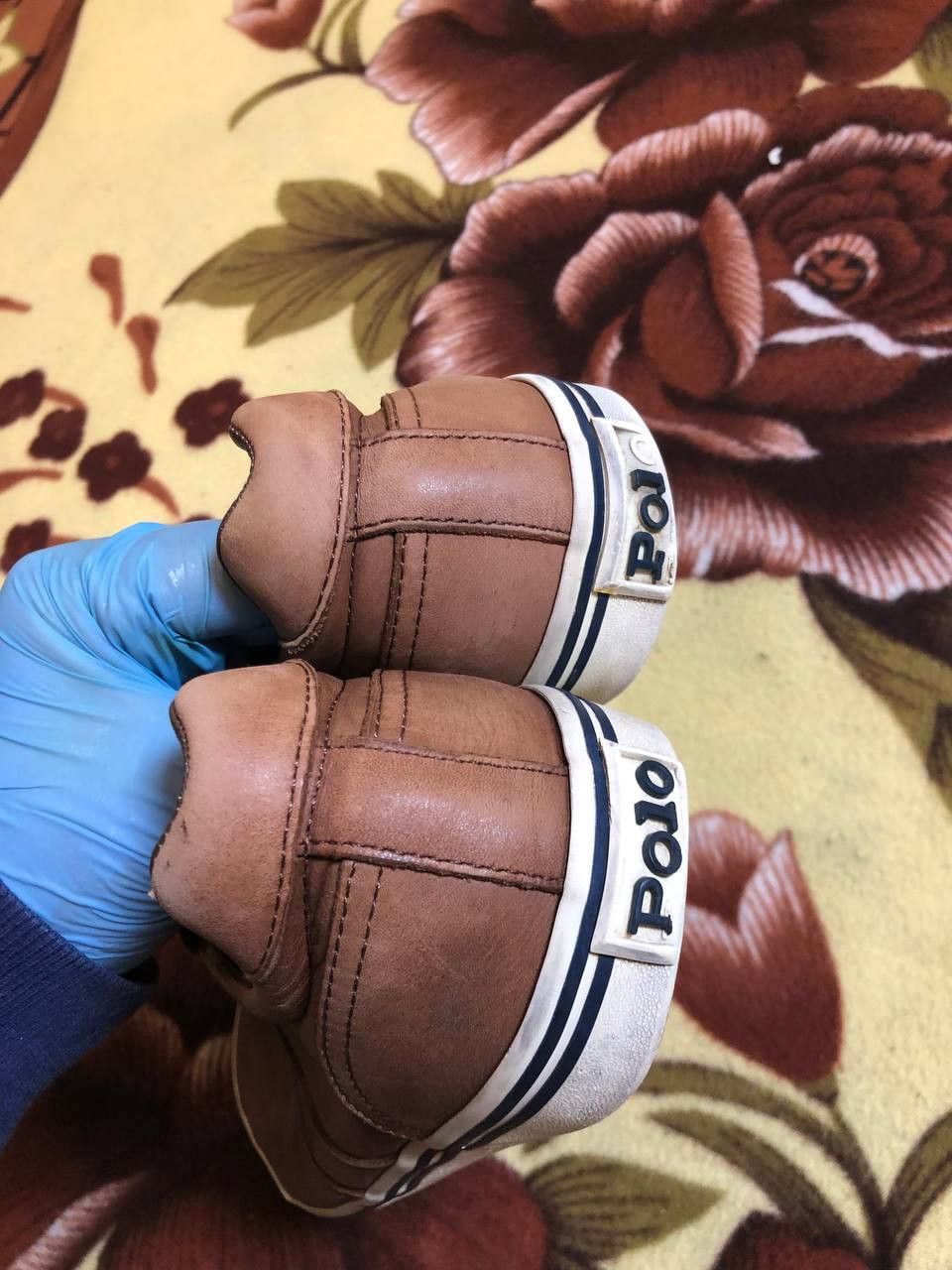 Polo Ralph Lauren Polo Ralph Lauren Hanford Sneakers Mens Brown Leather Size US 10 / EU 43 - 8 Thumbnail
