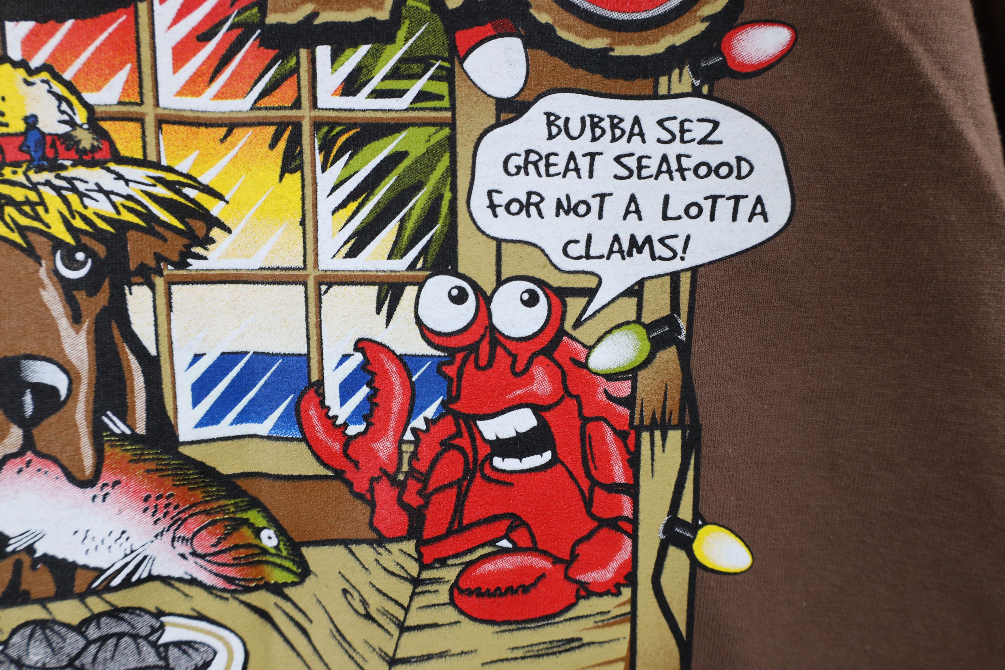 Vintage Vintage Streetwear Bubbas Fish Shack South Carolina T-Shirt Size US XL / EU 56 / 4 - 11 Thumbnail