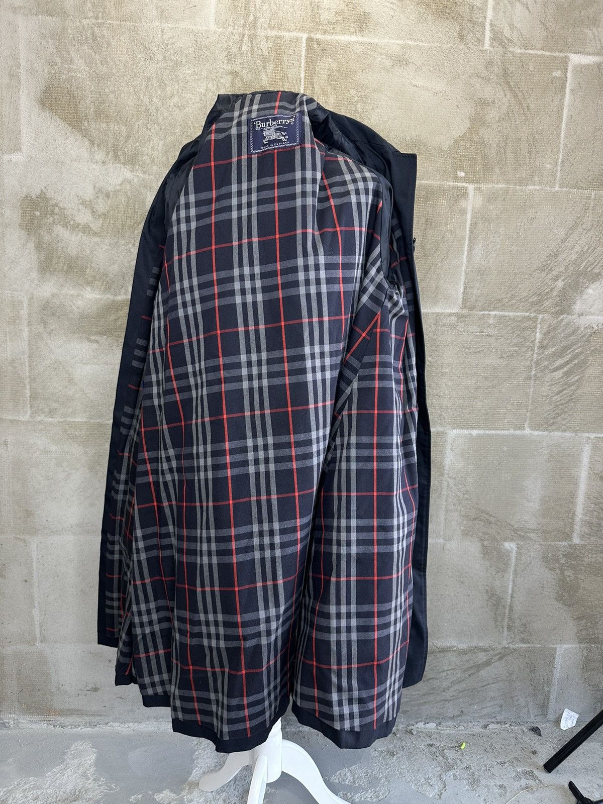 Burberry × Vintage Vintage Monogram Burberrys Nova Check Trench Coat Jacket Size L / US 10 / IT 46 - 5 Thumbnail
