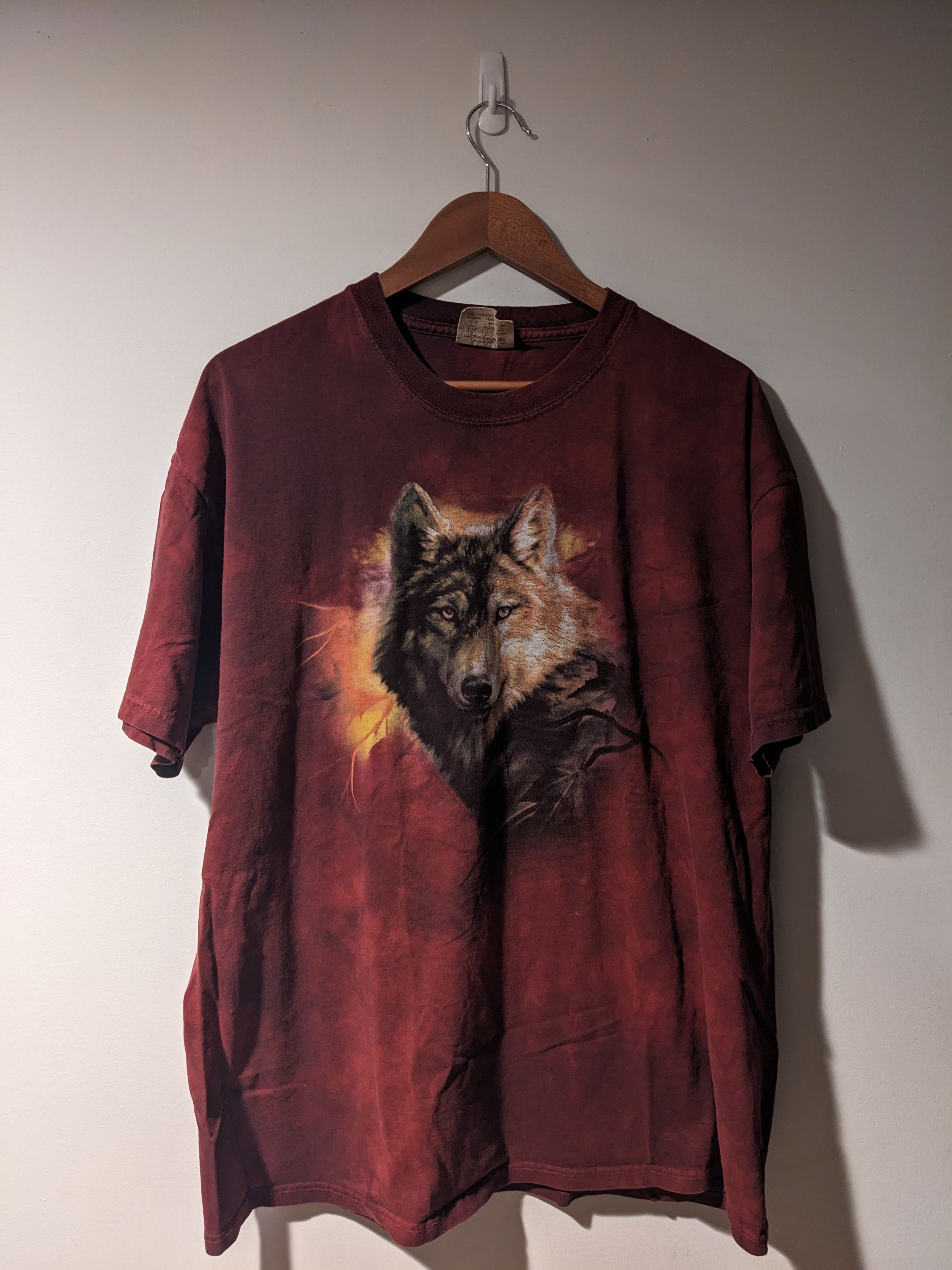 The Mountain × Vintage Vintage 2007 The Mountain Wolf Animal Nature X-Large T-Shirt Size US XL / EU 56 / 4 - 1 Thumbnail