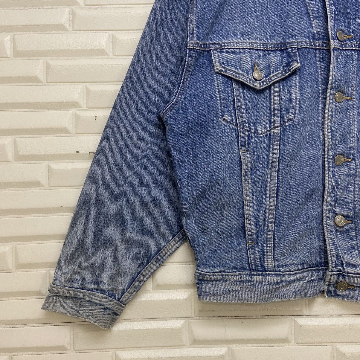 Big John Vintage Big John Spirit Stone Wash Denim Trucker Jacket Size US S / EU 44-46 / 1 - 4 Thumbnail