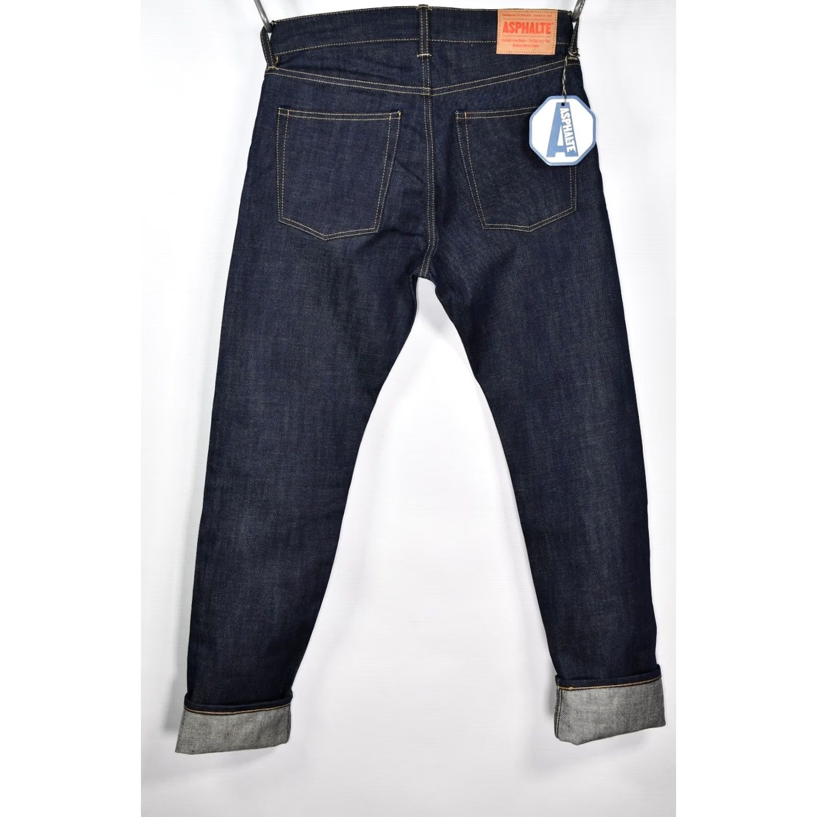 Denime ASPHALTE Candiani Selvedge Denim Jeans Main Selling Point Shirt Mens W31 Blue 5-Pocket 34in Inseam Regular Size 31 Cotton Denim Vintage No Size US 31 - 2 Thumbnail