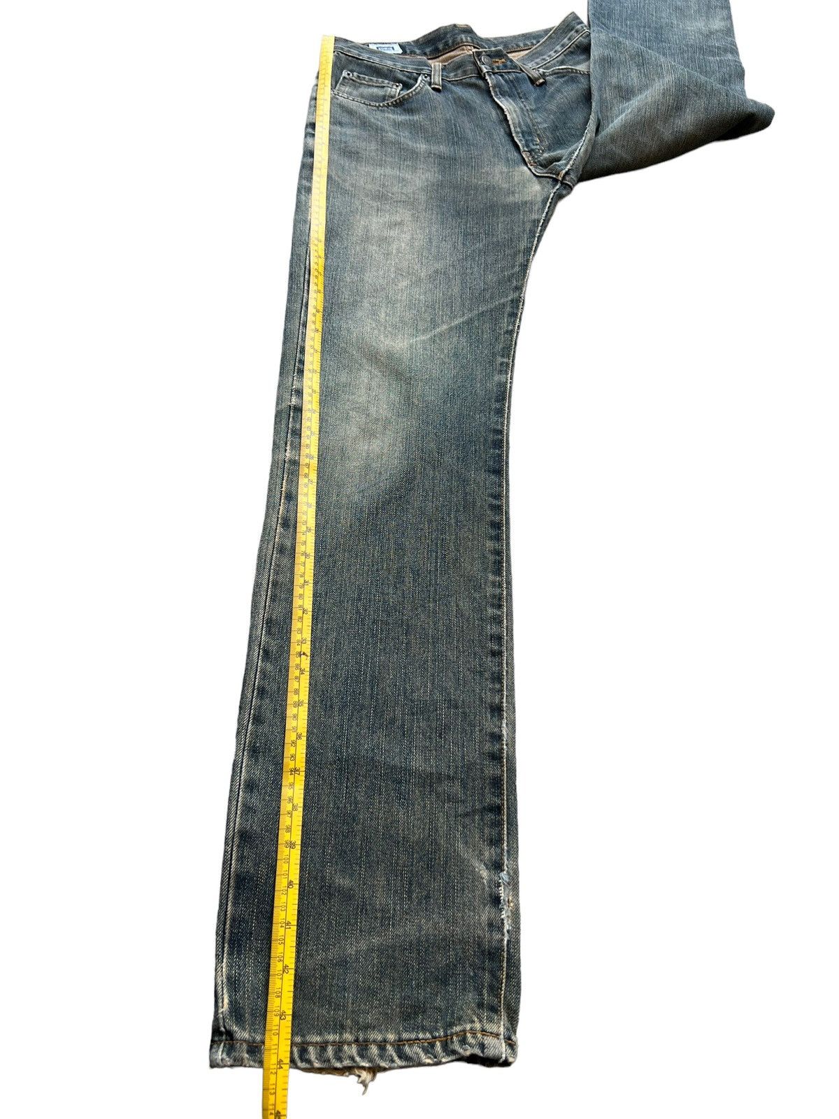Edwin Vintage 90s Edwin Mudwash Distressed Denim Wide Jeans 30x34 Size US 30 / EU 46 - 13 Thumbnail