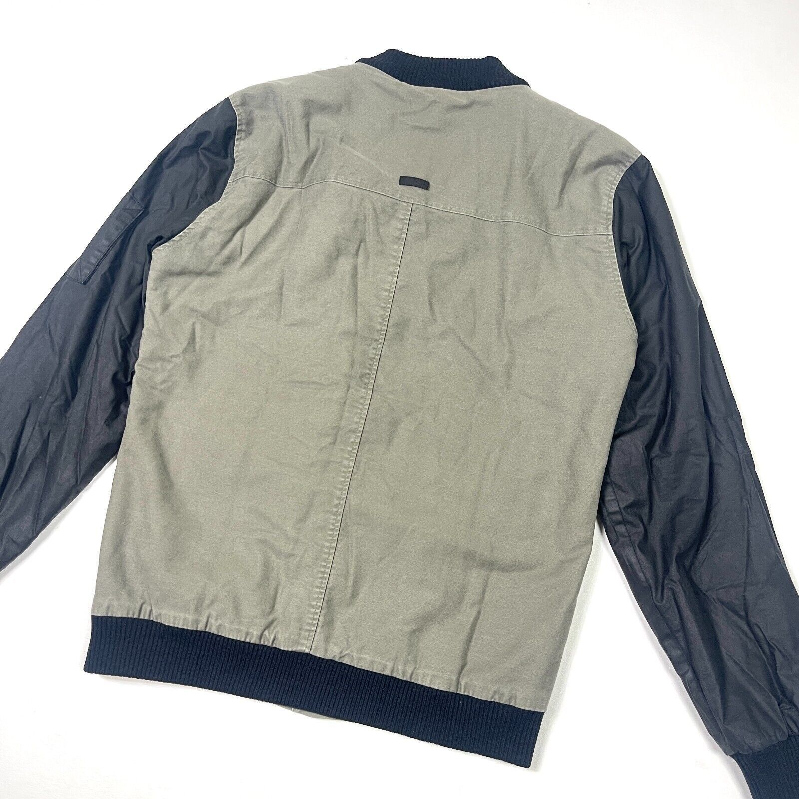 KREW Kr3w Olive Green Black Bomber Varsity Jacket size Large L Size US L / EU 52-54 / 3 - 8 Thumbnail