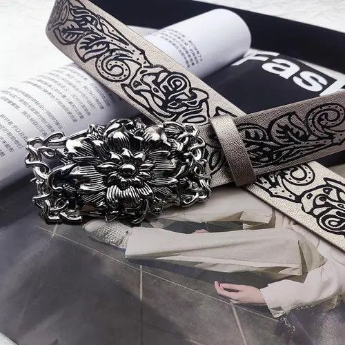 Other 918Floral Design Leather Belts with Unique Buckles Size ONE SIZE - 7 Thumbnail