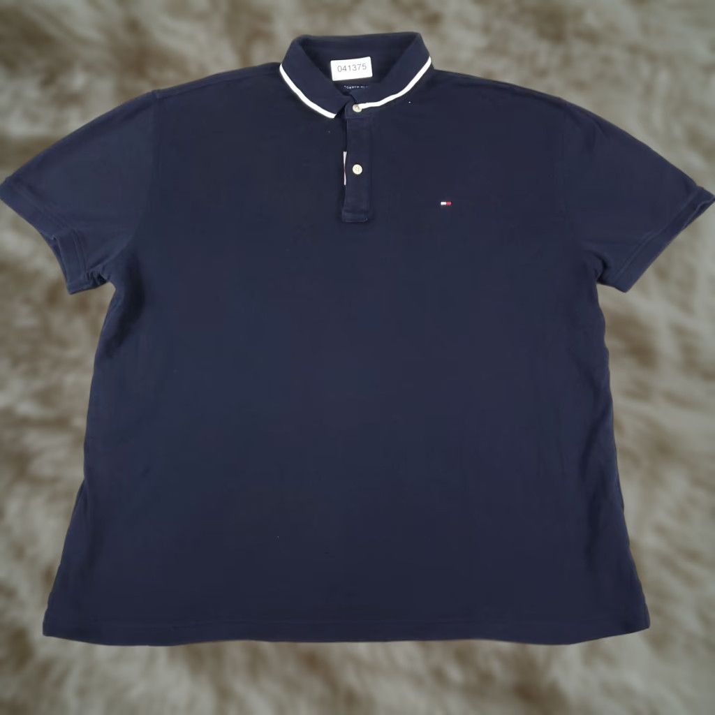 Tommy Hilfiger Tommy Hilfiger Polo Shirt Mens Large Blue Casual Short Sleeve Activewear Size US L / EU 52-54 / 3 - 1 Thumbnail