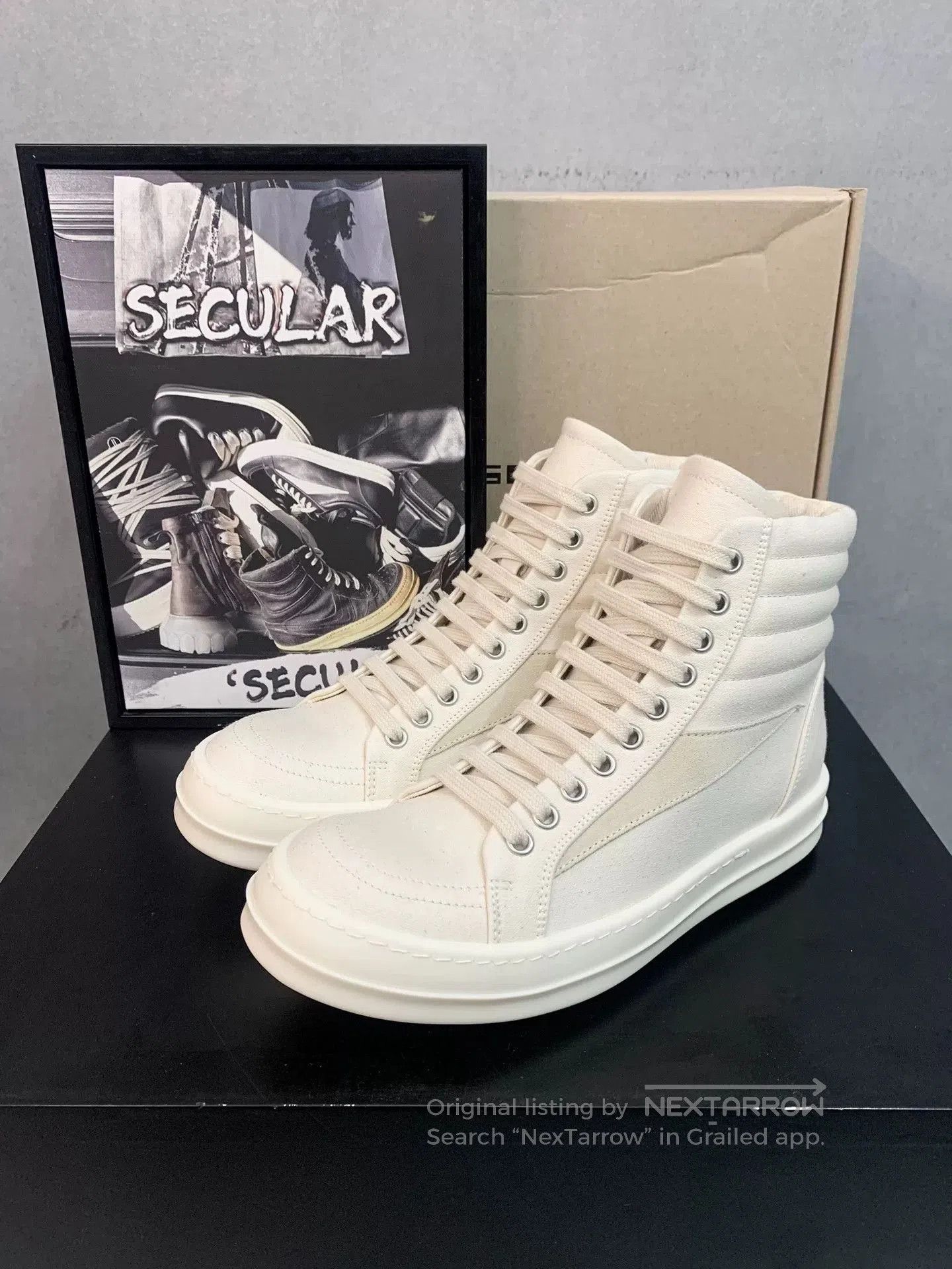 Rick Owens Rick Owens 24SS White High. Size US 5 / IT 35 - 4 Thumbnail