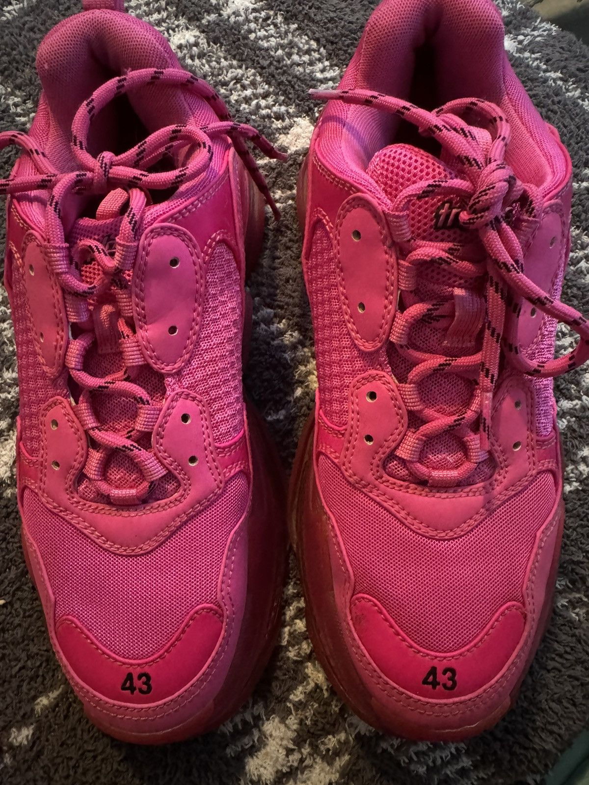 Balenciaga BALENCIAGA TRIPLE S PINK SNEAKERS Size US 10 / EU 43 - 6 Thumbnail