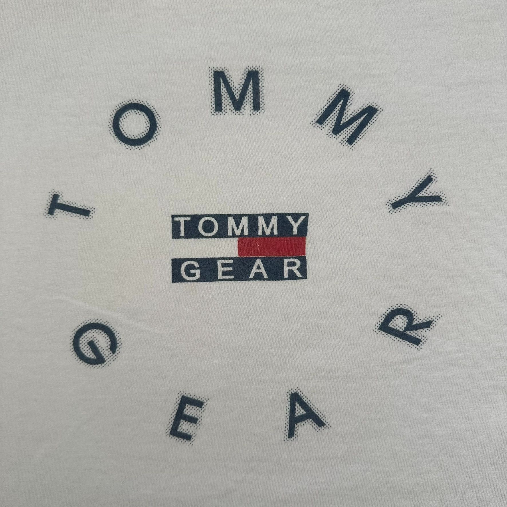 Tommy Hilfiger Vintage 90s Tommy Hilfiger T-Shirt White Logo Size US XL / EU 56 / 4 - 2 Thumbnail