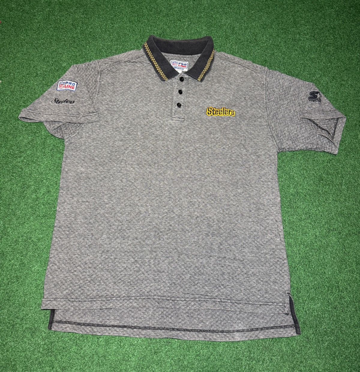Starter Vintage 90s Pittsburgh Steelers NFL Pro Line Starter Polo Size US XL / EU 56 / 4 - 1 Thumbnail