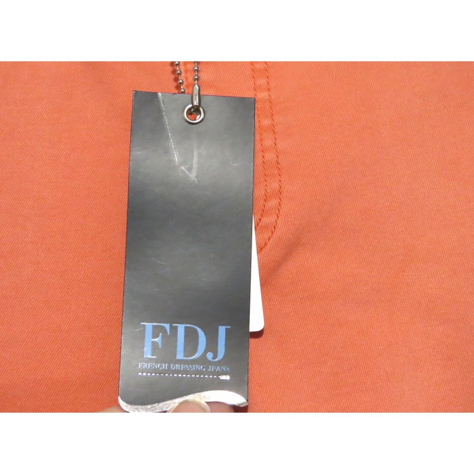 Vintage FDJ French Dressing Jeans Women's 6 Capris Tangerine Orange 5-Pocket Denim Capri Summer Spring Fall NWT Size 28" / US 6 / IT 42 - 6 Thumbnail