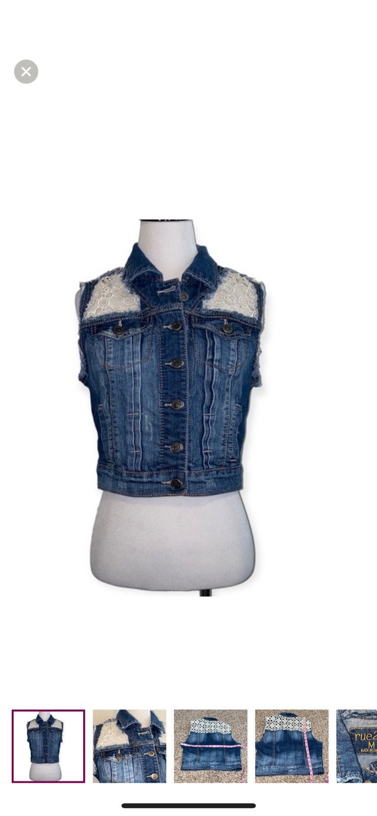 rue21 Rue21 medium denim vest Size M / US 6-8 / IT 42-44 - 1 Thumbnail