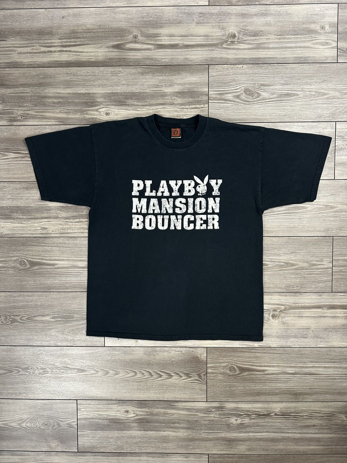 Playboy × Vintage Vintage 90’s Playboy Mansion Bouncer T Shirt Size US XL / EU 56 / 4 - 1 Thumbnail