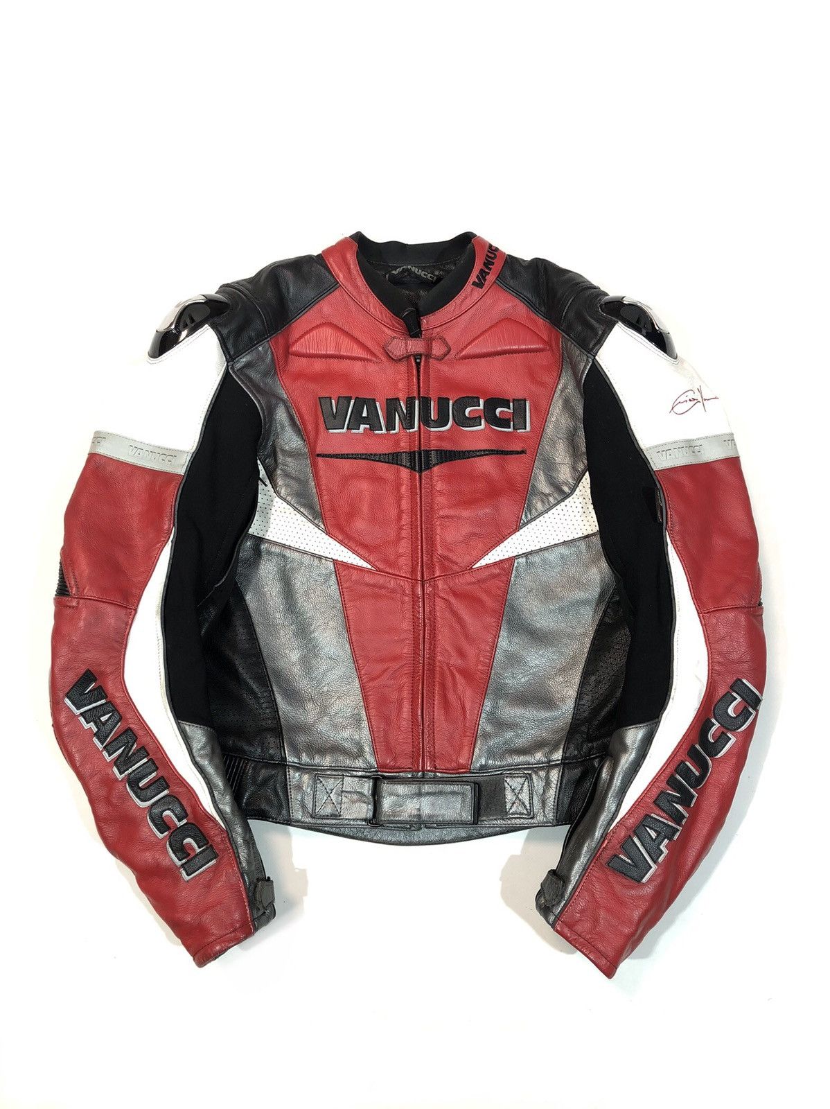Dainese × Honda × Yamaha Vanucci Moto Motorcycle Leather Jacket Racing Size US M / EU 48-50 / 2 - 5 Thumbnail