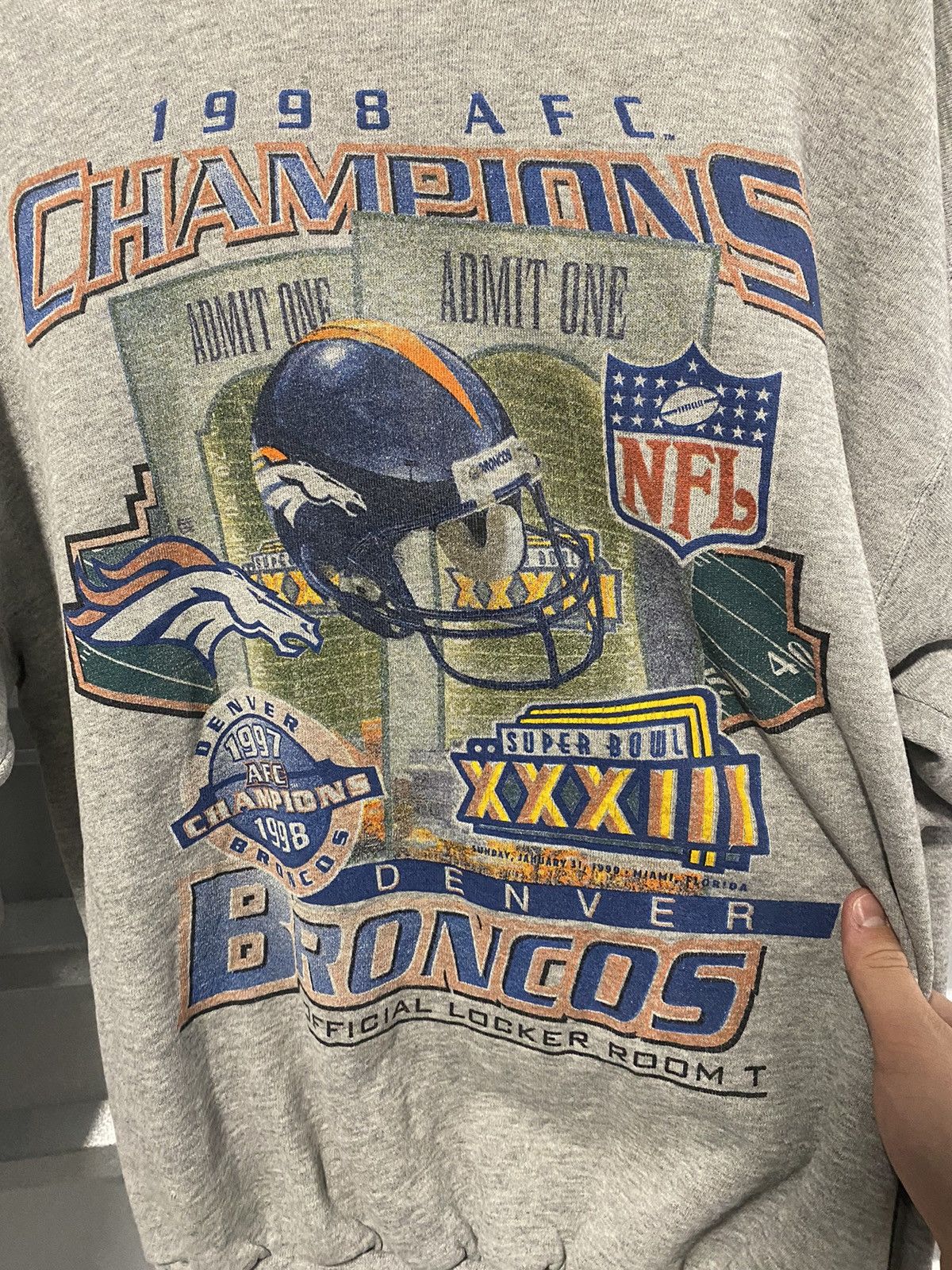 NFL × Starter × Vintage 1998 Broncos Starter Champions Sweatshirt Size US L / EU 52-54 / 3 - 2 Thumbnail