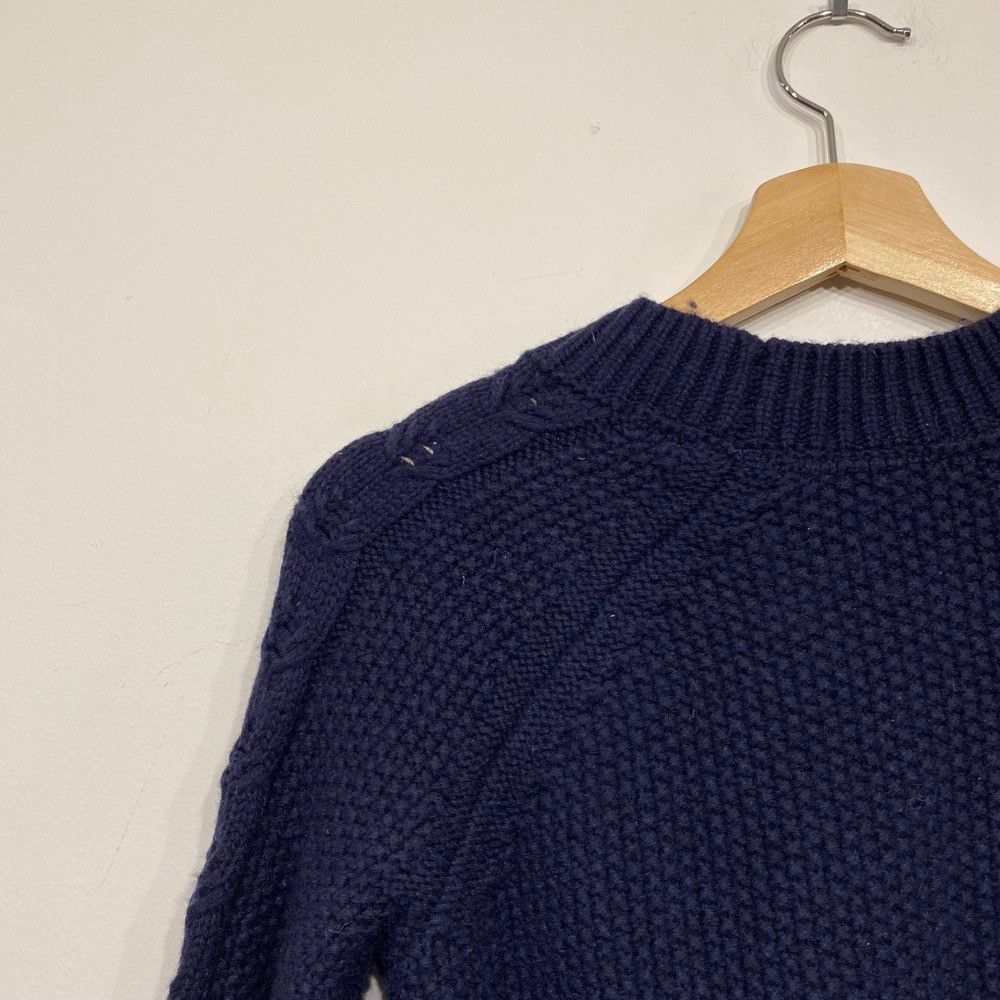 Boden Boden Wool and Cotton Blend Mock Neck Navy Sweater XS Size XS / US 0-2 / IT 36-38 - 3 Thumbnail