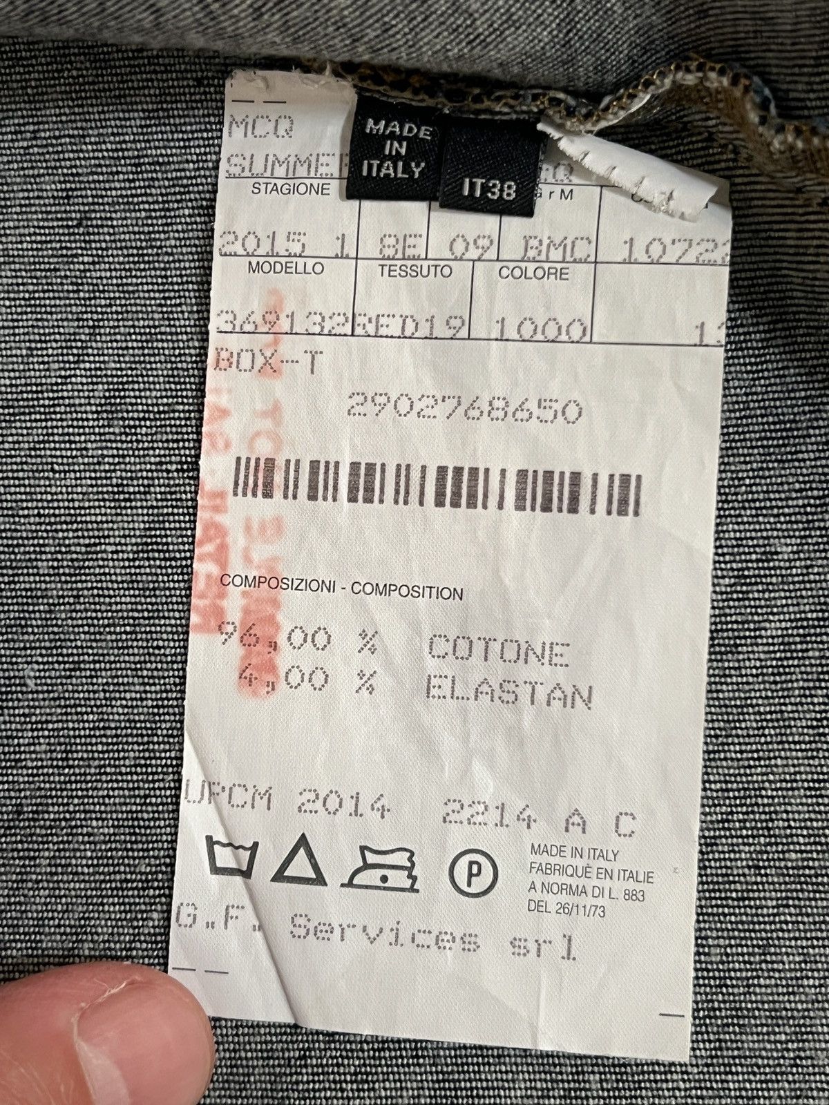 McQ Alexander McQueen Alexander McQueen Denim Short Sleeve Zip-up Jacket Prototype Size S / US 4 / IT 40 - 7 Thumbnail