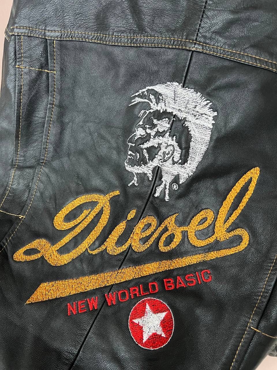 Diesel Diesel Big Back Logo Leather Jacket New World Basic Size XL Size US XL / EU 56 / 4 - 8 Thumbnail