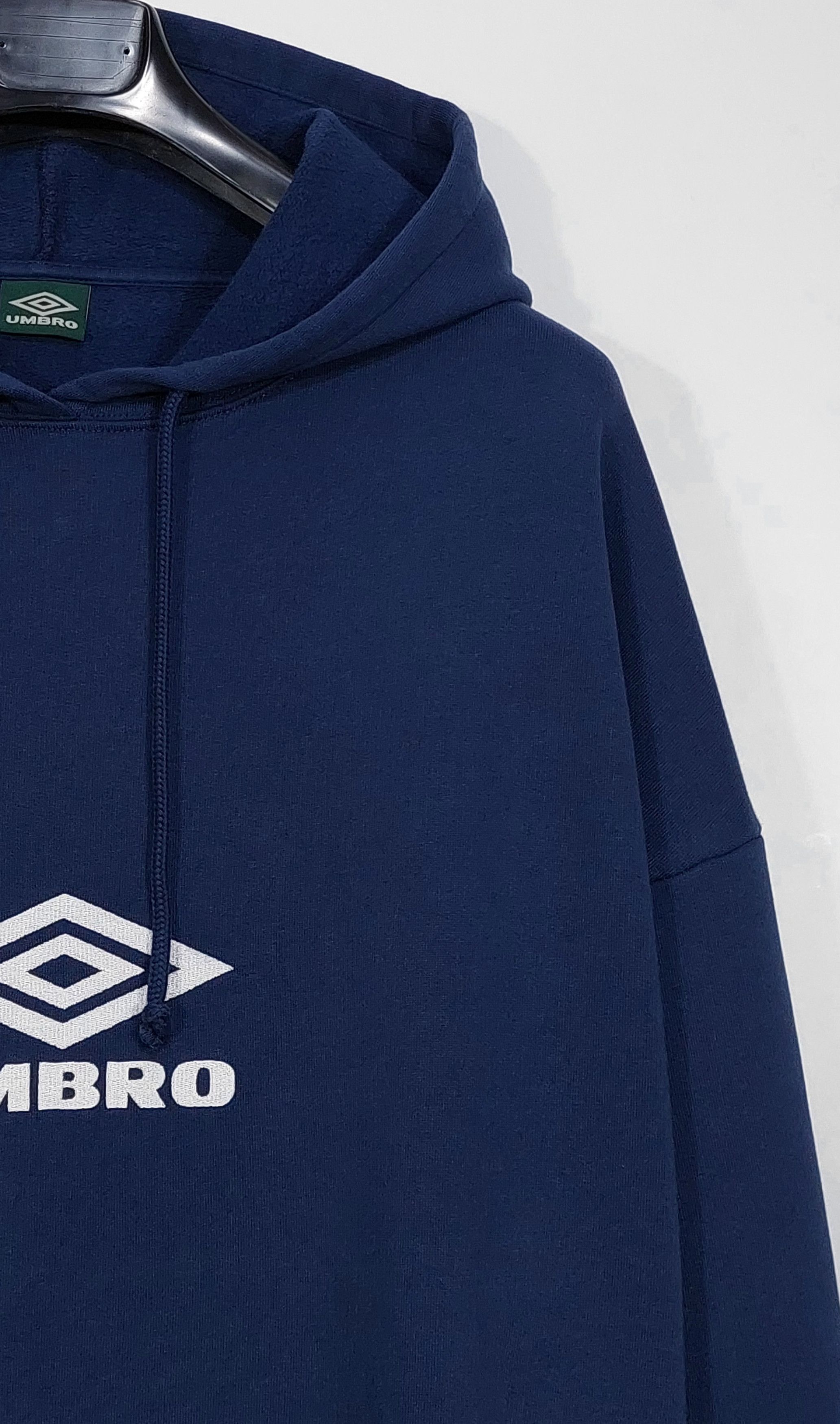 Umbro logo embroidered cotton hoodie - navy blue L Size US L / EU 52-54 / 3 - 4 Thumbnail