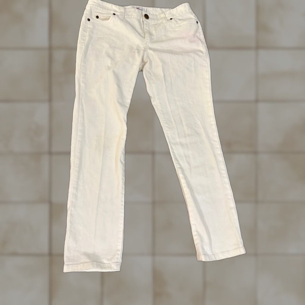 Vineyard Vines Vineyard Vines Jeans Womens 8 White Straight Leg Casual Stretch Preppy Jeans White 8 Womens Mens? Size 30" / US 8 / IT 44 - 1 Thumbnail