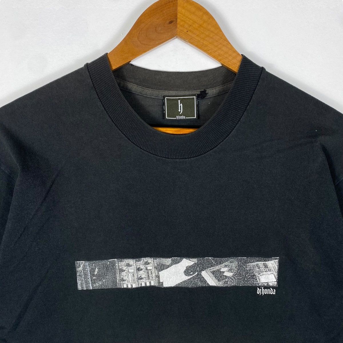 Rap Tees × Vintage Vintage DJ HONDA Japan Dj Record Producer Faded Tee Size US L / EU 52-54 / 3 - 2 Thumbnail