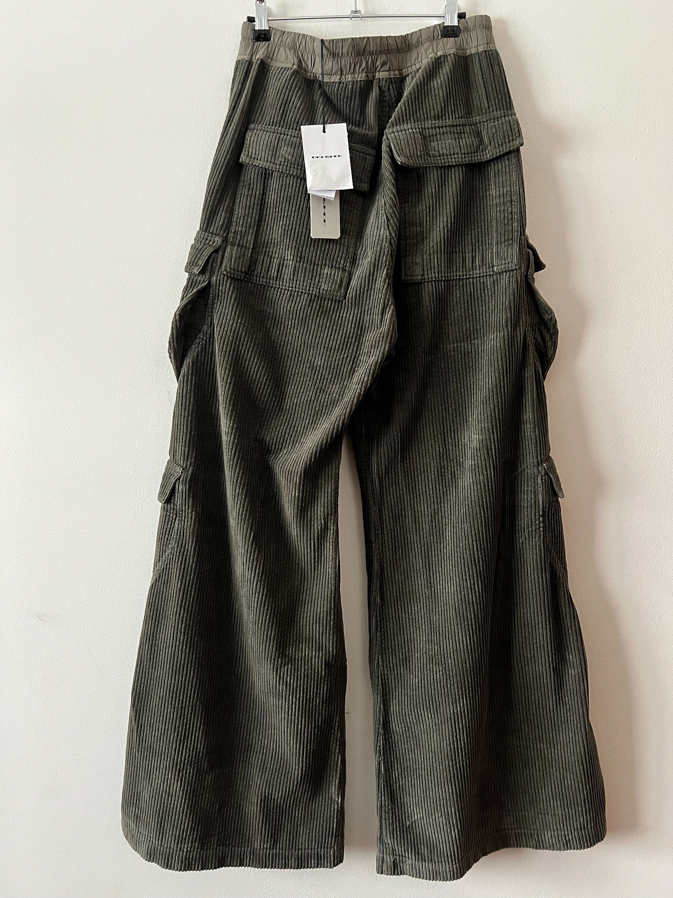 Rick Owens Drkshdw BNWT Double Jumbo Cargo Belas Corduroy Size US 30 / EU 46 - 14 Thumbnail