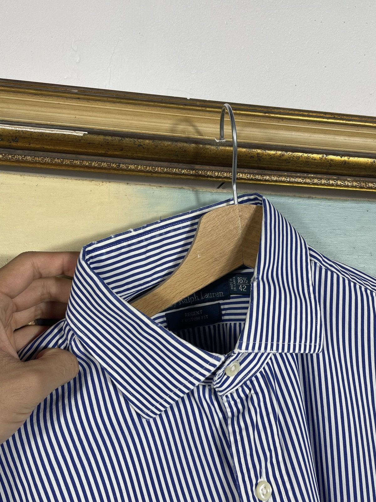 Polo Ralph Lauren Polo Ralph Lauren Blue Checkered Shirt Old Money Luxury Size US XL / EU 56 / 4 - 8 Thumbnail
