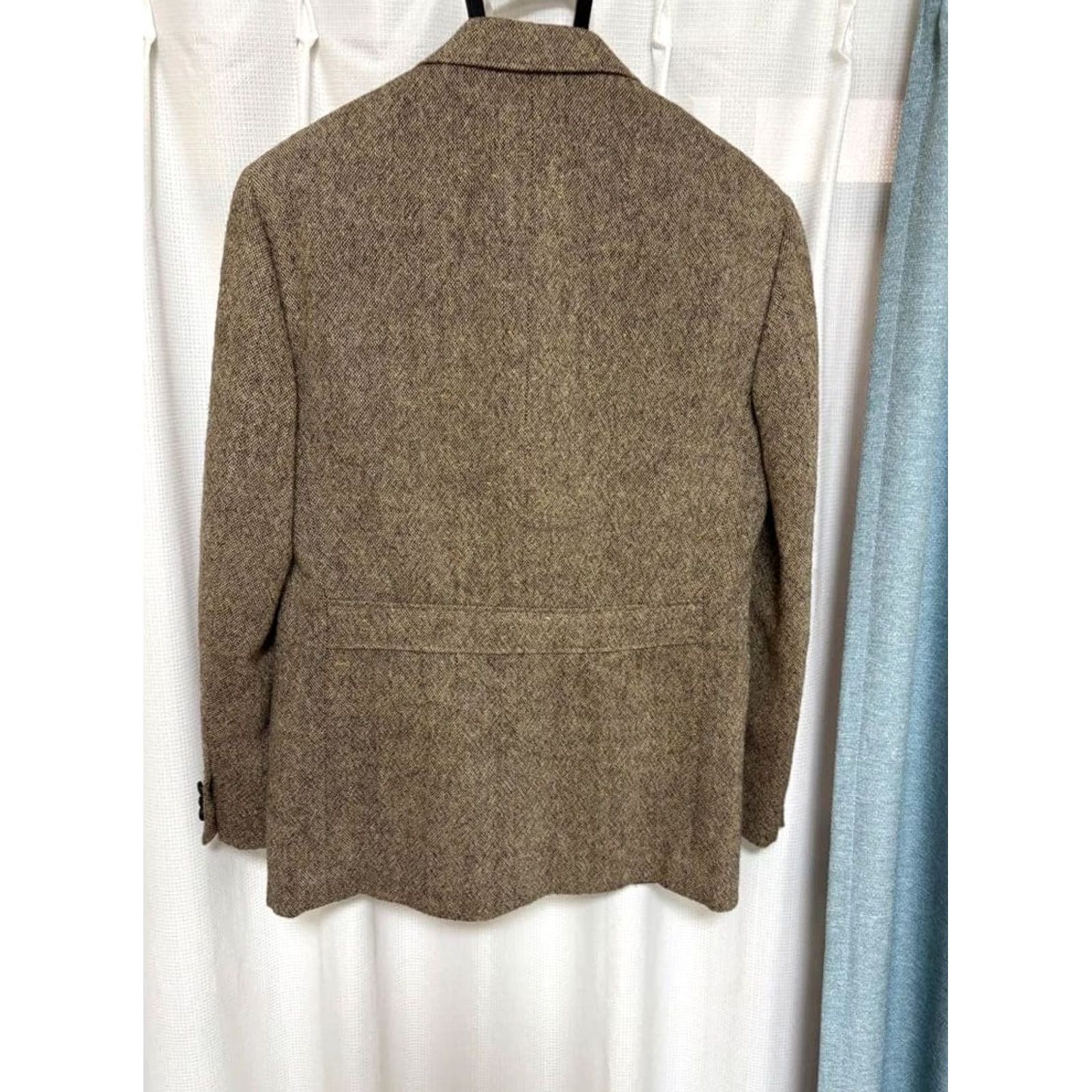 Ralph Lauren RRL RALPH LAUREN Men's Tweed Jacket Brown 40R Wool Outer Button Casual Used Jacket Size US XXS / EU 40 - 2 Thumbnail