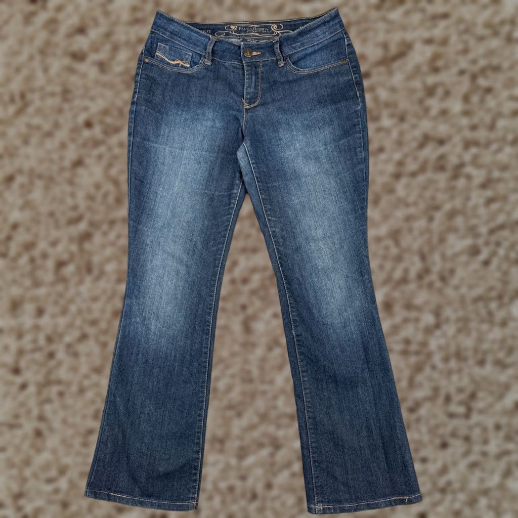 Faded Glory Faded Glory Jeans Womens 10P Blue Denim Stretch Bootcut Cotton Blend 32x30 Size 32" / US 10 / IT 46 - 1 Thumbnail