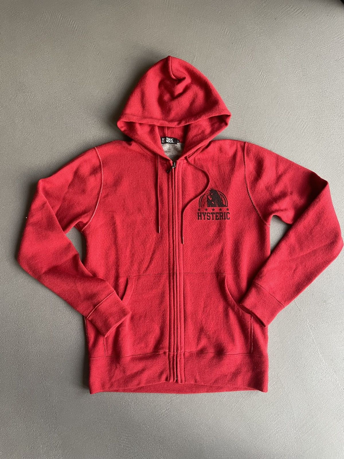 image of Hysteric Glamour Zip-Up Hoodie in Blue, Men's (Size Large)