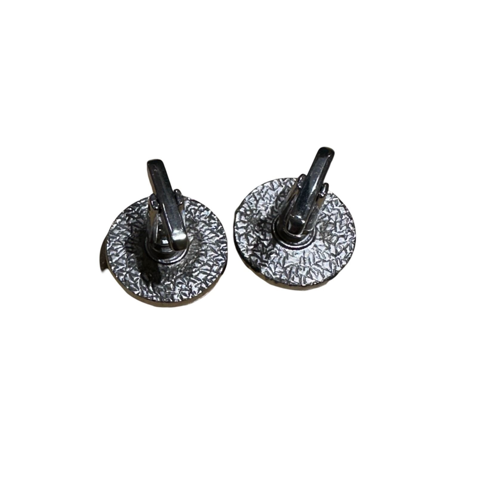 Vintage Vintage Black and Silver Honeycomb Cuff Links from Hickok Size ONE SIZE - 5 Thumbnail