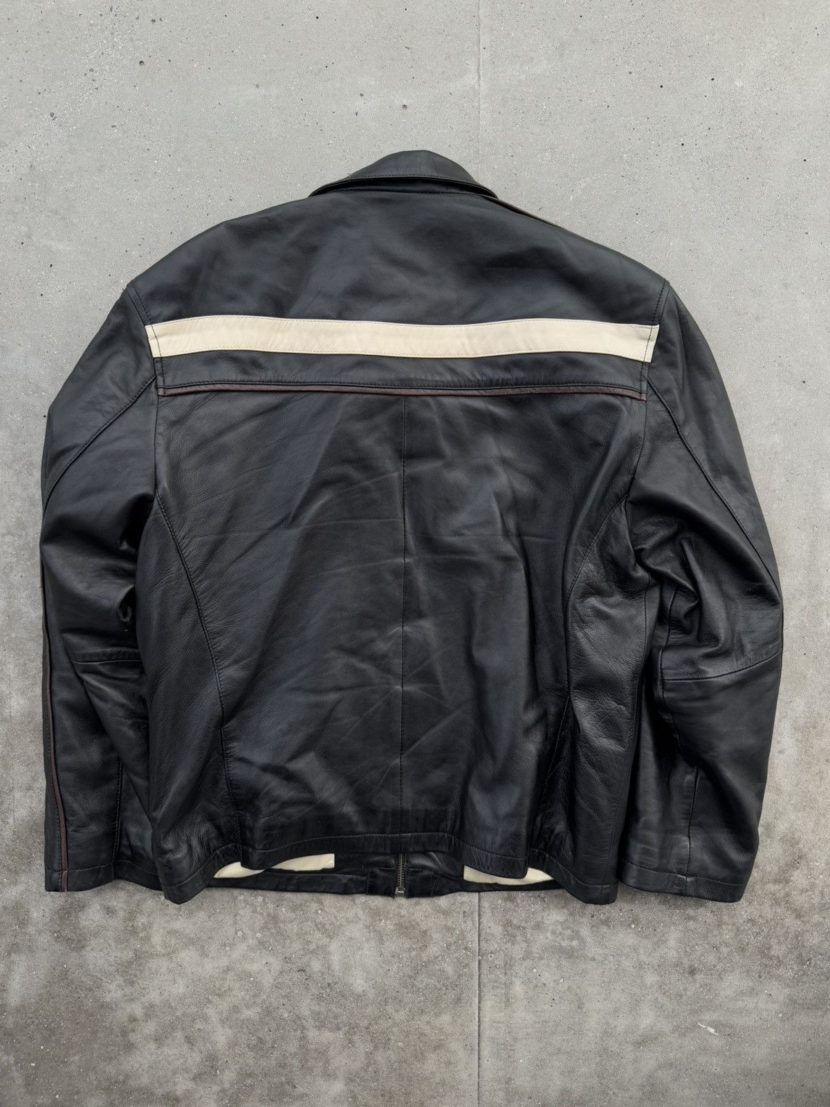 Japanese Brand Vintage Leather Jacket 90s rare streetwear Size US M / EU 48-50 / 2 - 3 Thumbnail