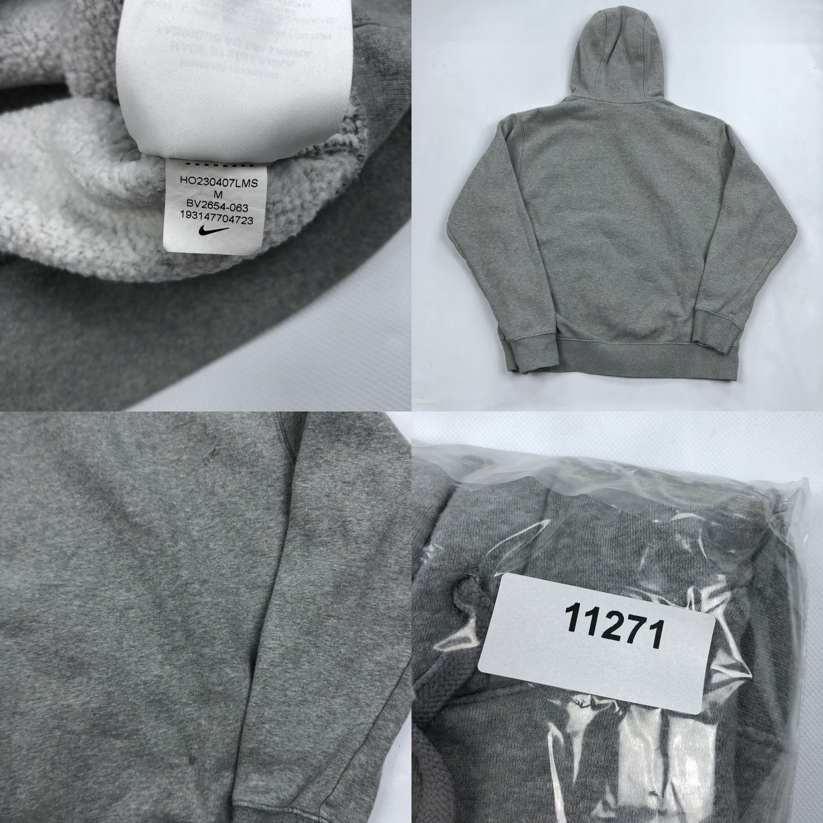 Nike Nike Men Gray Club Fleece Pullover Hoodie Sweatshirt NSW Logo Size M Mens Size US M / EU 48-50 / 2 - 8 Thumbnail