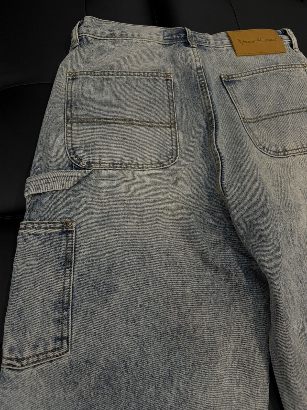 Other Size 36 - JP Sorrow Rhinestone Double Knee Denim Size US 36 / EU 52 - 6 Thumbnail