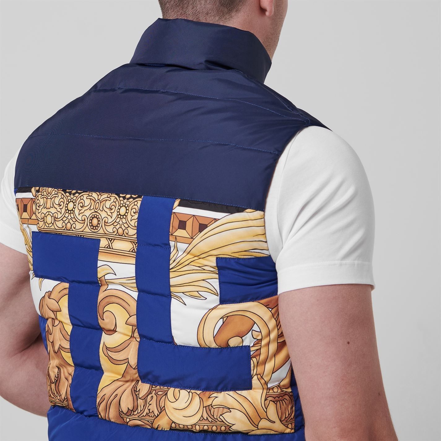 Versace Versace Greca Print Vest Blue Men's Size IT 50 Slim Size US M / EU 48-50 / 2 - 12 Thumbnail