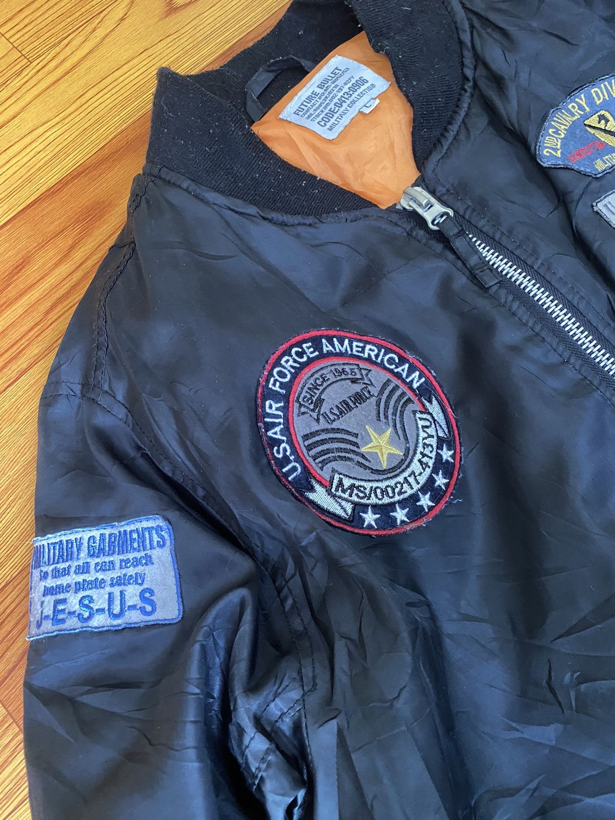 Vintage Us Air Force Bomber Flight Jacket Size US L / EU 52-54 / 3 - 6 Thumbnail